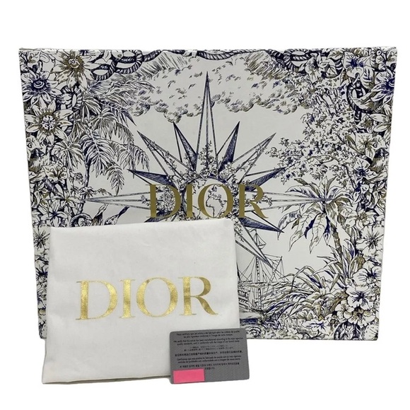 Christian Dior Book Tote Toile Canvas Bag Navy Small CHANEL bag & chanel wallet - Picture 9 of 13